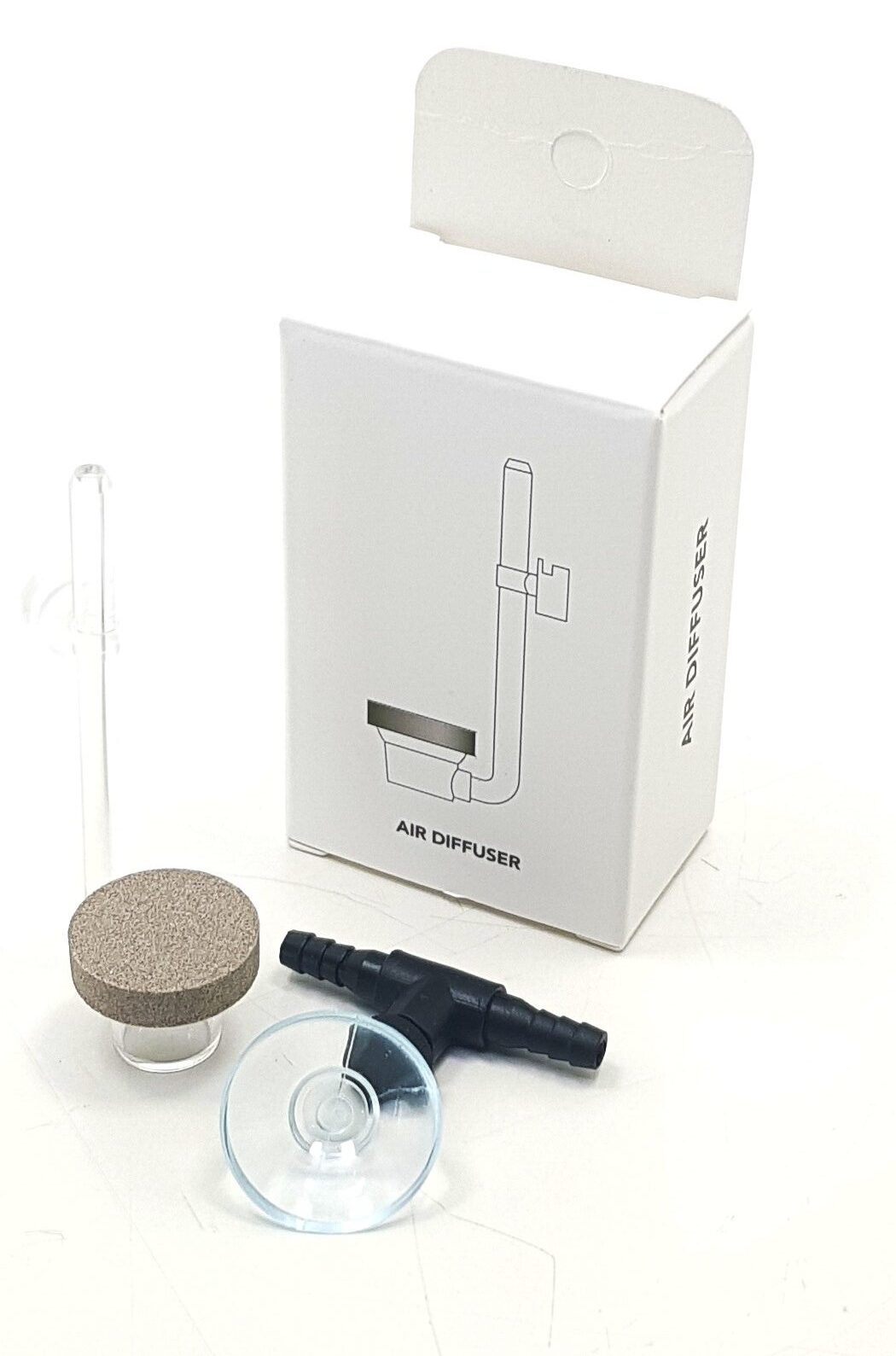 Twinstar Air Diffuser | Handmade Sand-Brown Stone & Acrylic Aquarium Aerator