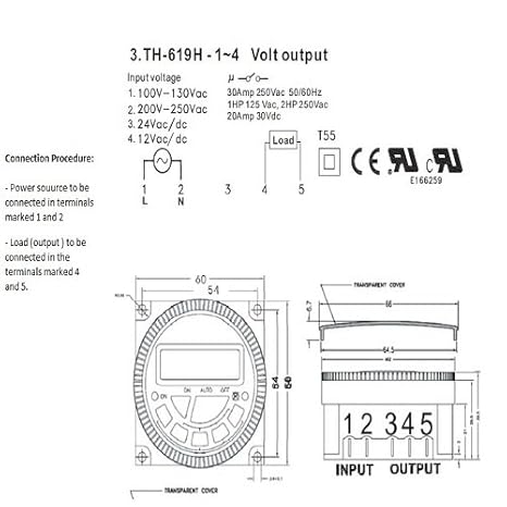 Frontier TM‑619H‑2 Digital Timer Switch – 220–250 VAC, 30A Load, 17 ON/OFF Programs – Industrial & Home Automation for India