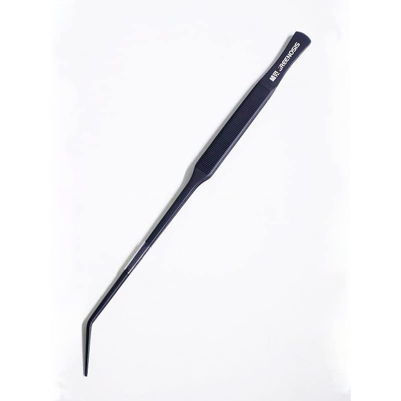 Greenosis Black Curved Tweezer (25cm)