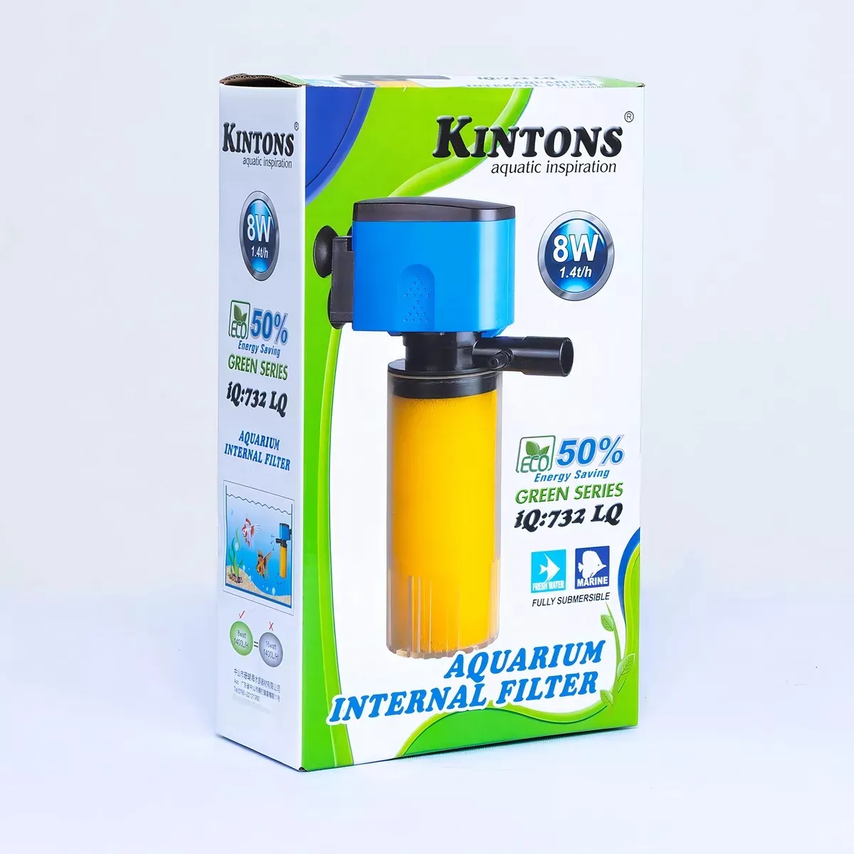 Kintons IQ73xLQ Series Aquarium | Fish Tank Internal Filters