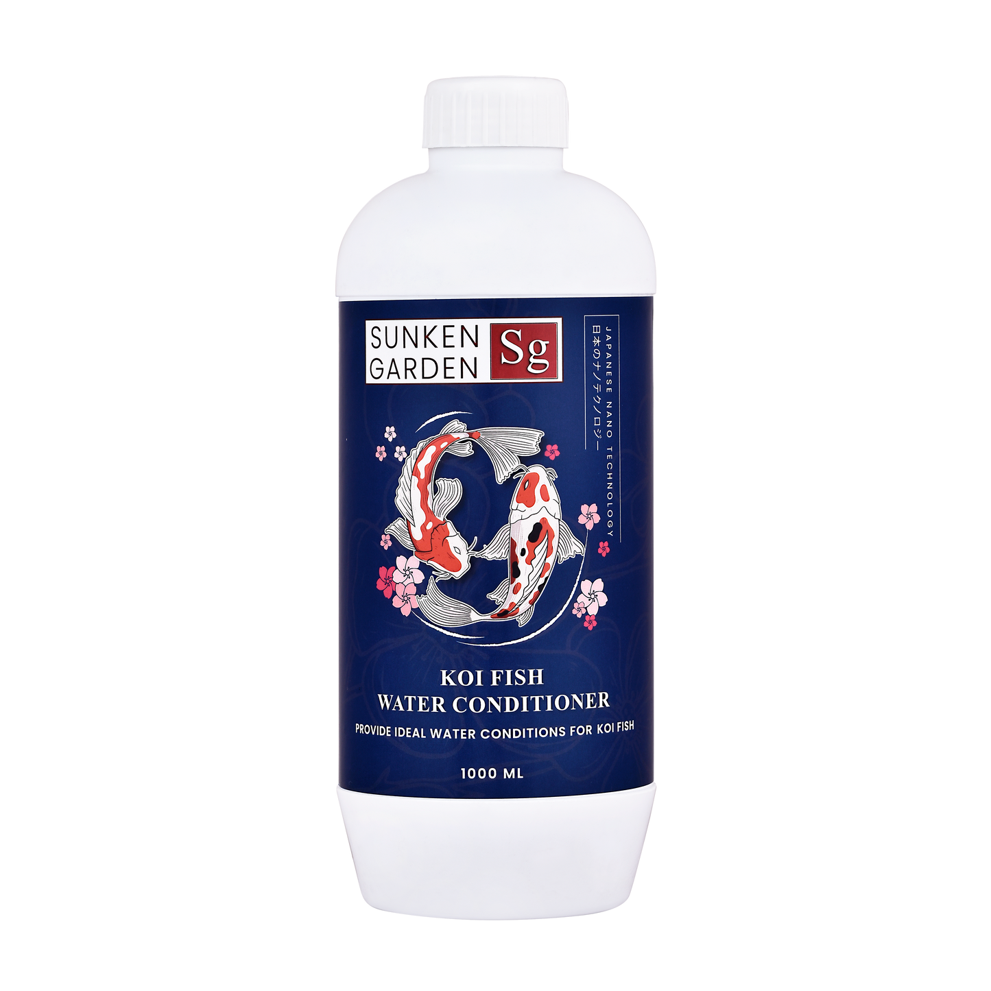 सनकेन गार्डन कोइ फिश वॉटर कंडीशनर – pH संतुलन • क्लोरीन हटाना • बैक्टीरिया को बढ़ावा देना • पाचन सहायता | भारतीय कोइ और तालाब के पानी के लिए