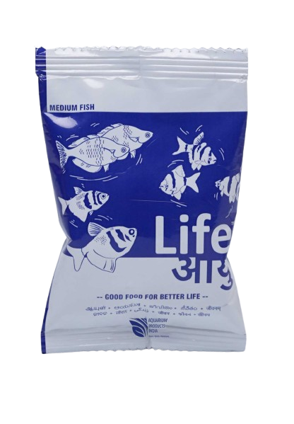 Life AAYU Neutral Medium Fish Food (Pack of 2 )– Ayurvedic Daily Diet for All Fish Sizes | For Juvenile & Adult Fish| 30 gm
