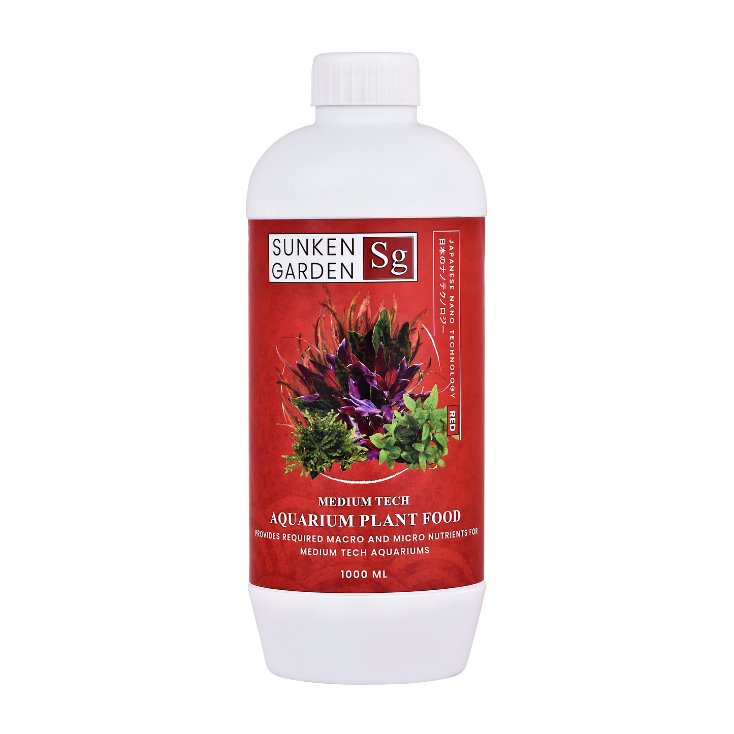 सनकेन गार्डन रेड - लाल जलीय पौधों के लिए उर्वरक। बोल्ड को बाहर लाओ। लाल को खिलाओ।