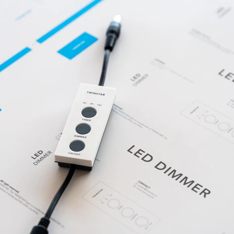 Twinstar Inline Dimmer (Built-in Timer, Power On/Off & Sunrise/Sunset Functions) | Smart LED Light Controller for Twinstar Aquarium Lights