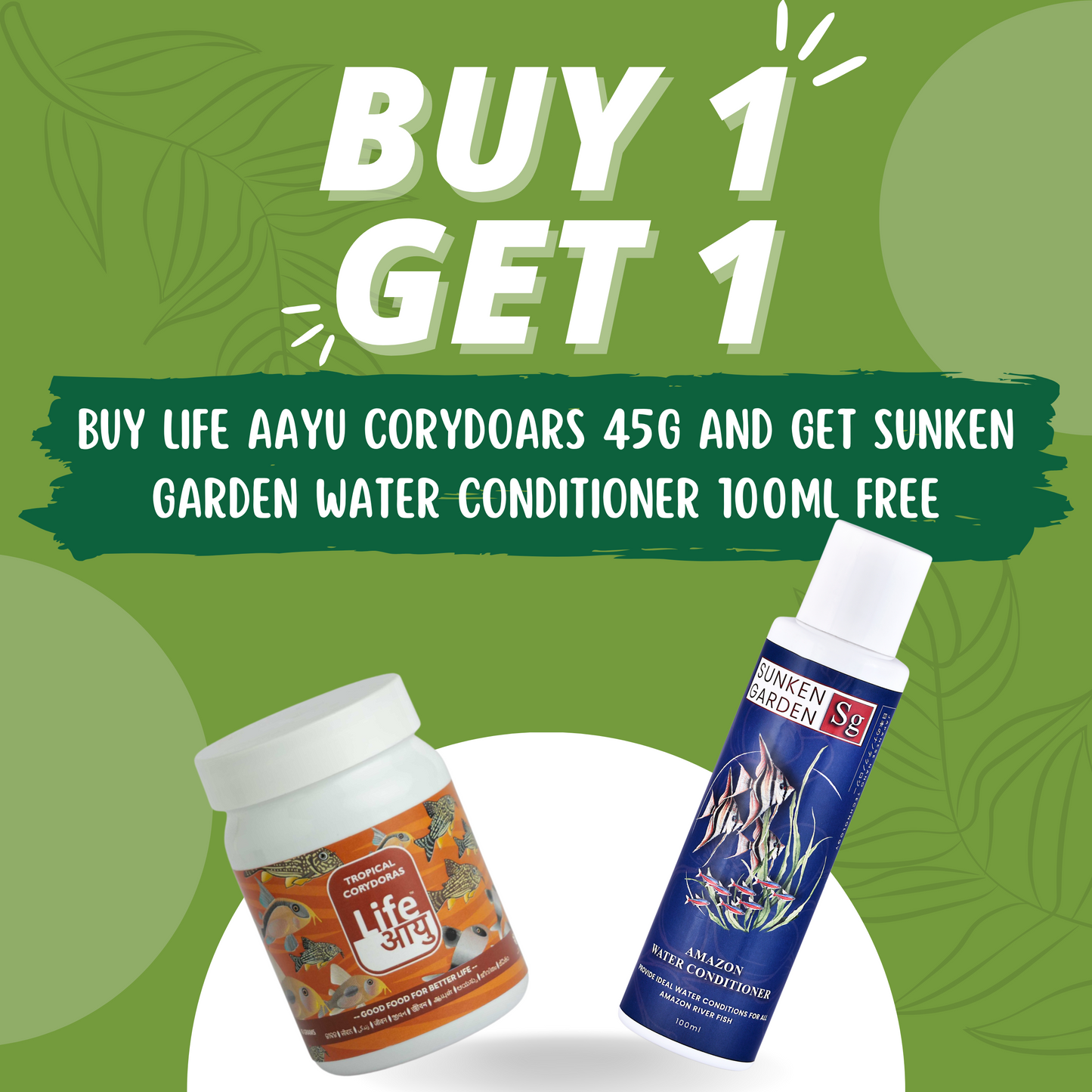 Buy 1 Life Aayuh Corydoras 45g, Get Sunken Garden Amazon 100ml FREE!