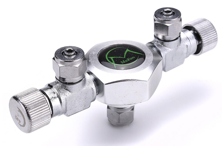 Mufan Co2 Splitter with needle Valve | 2 Way