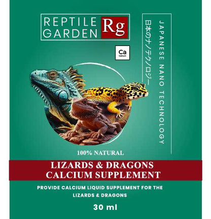 Reptile Garden Lizard and Dragon Calcium 30ml – Vital Calcium Supplement