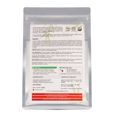 Sunken Garden Vitalized Aquarium Salt 3 kg – Aquarium Water Care & Fish Support