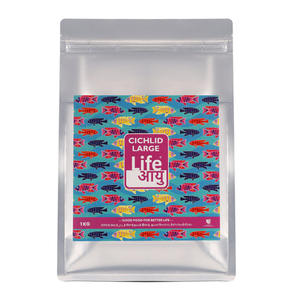 Life Aayu Cichlid Regular Fish Food 1 kg – Daily Nutrition for Healthy Cichlids
