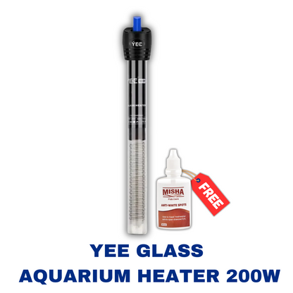 YEE GLASS AQUARIUM HEATER 200W (NO warranty)