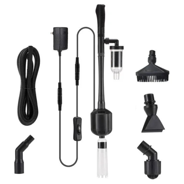 Adjustable Electric Aquarium Gravel Cleaner (5-in-1) | Cleaning Tool Set, Vacuum Water Changer, Sand Washer, Filter Siphon