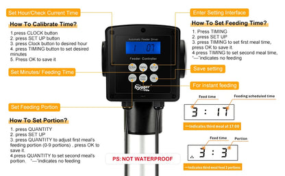 HYGGER HG967 Fish Pond Automatic Feeder