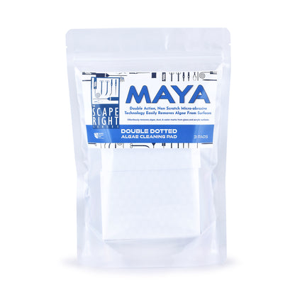 MAYA DOUBLE DOTTED ALGAE CLEANING PAD- AQUARIUM GLASS CLEANER