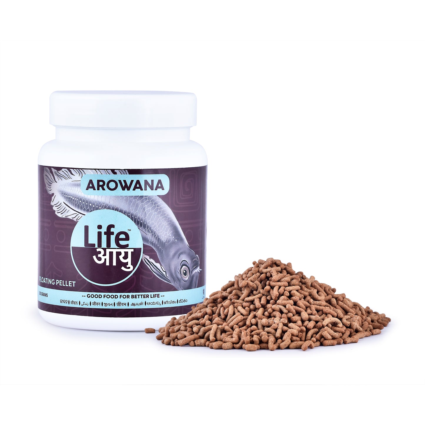 Life Aayu Silver Arowana Food – Boosts Strength & Immunity