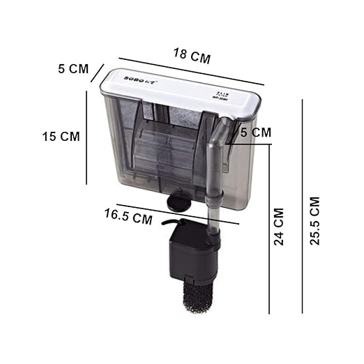 Sobo Wp-308h Slim Aquarium Filter Power Aquarium Filter