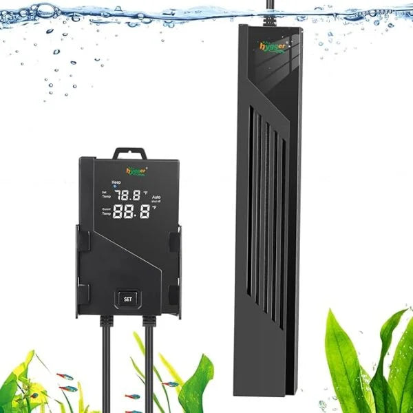 Black Hole Aquarium Heater with Intelligent Temperature Controller | Fast Heat Storage | Precise Temperature Control | Freshwater & Saltwater