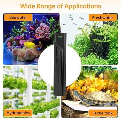 Black Hole Aquarium Heater with Intelligent Temperature Controller | Fast Heat Storage | Precise Temperature Control | Freshwater & Saltwater
