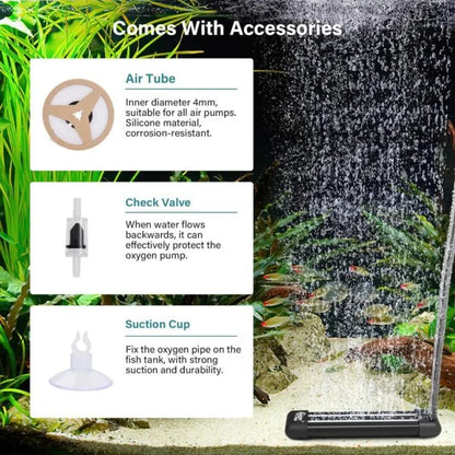 Non-Clogging Fish Aquarium Air Stone | EVA Material | Ultra-Fine Mist Bubble Aeration