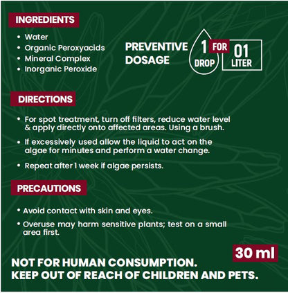 Fish Safe BBA Clear | Spot Treatment for Black Beard Algae | Safe for Planted Tanks
