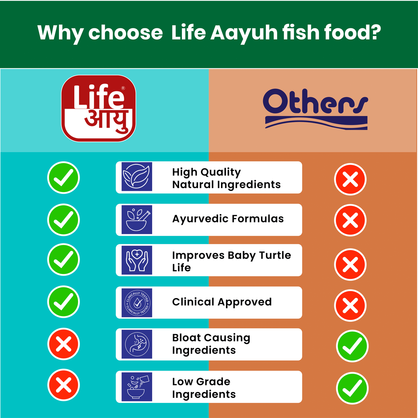 Life AAYU Baby Turtle Food – Ayurvedic Handmade Pellets for Shell Growth, Calcium & Vitality | For 2”–4” Baby Turtles (70g)