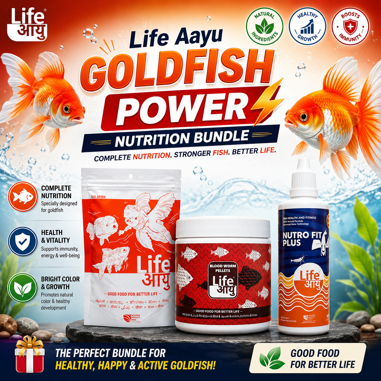 Life Aayu Goldfish Power Nutrition Bundle