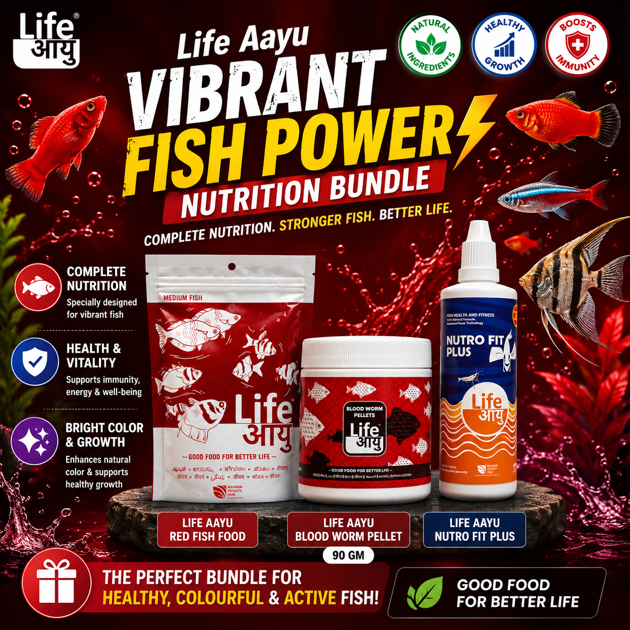Life Aayu Vibrant Fish Power Nutrition Bundle