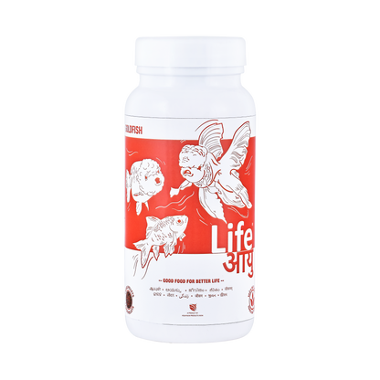 Life AAYU Goldfish Food – Ayurvedic Soft-Sinking Pellets with Tulsi, Papaya & Red Paprika for Color, Digestion & Immunity (100g)