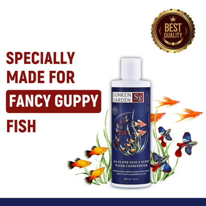 Sunken Garden All In One Fancy Guppy Fish Water Conditioner