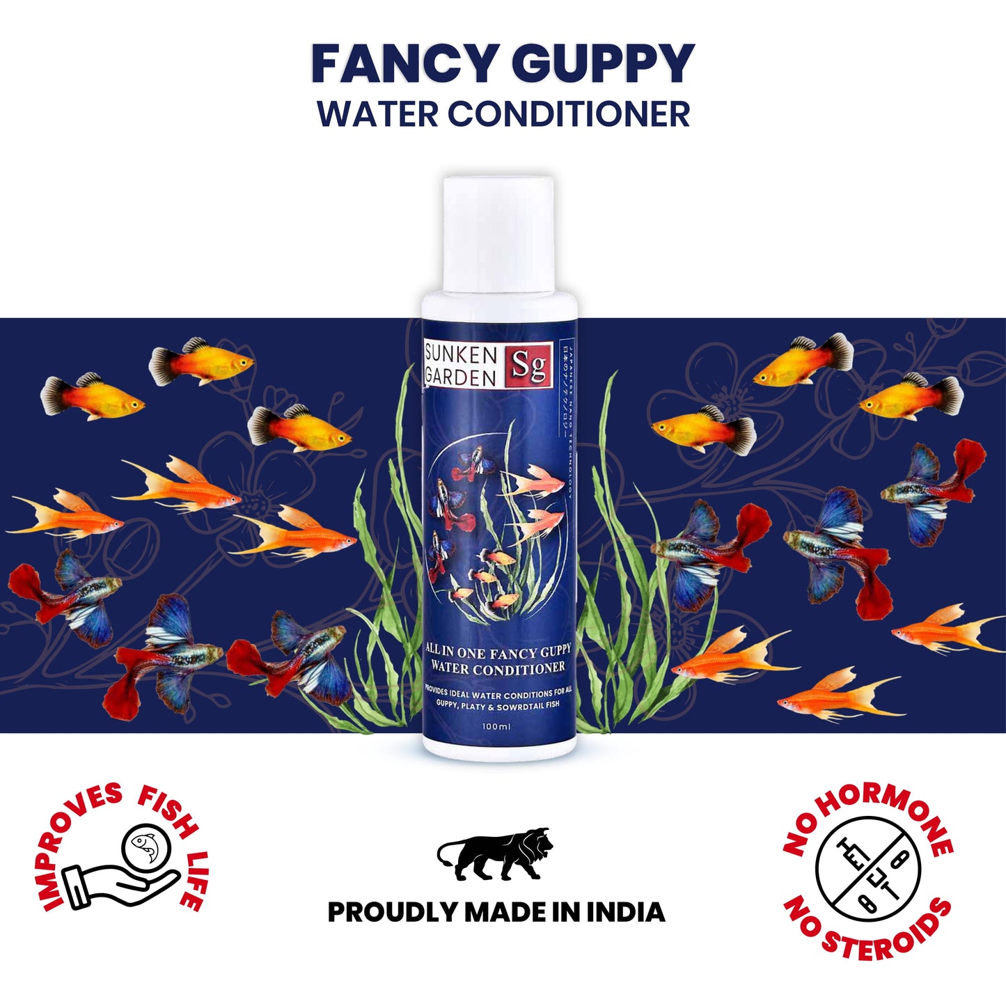 Sunken Garden All In One Fancy Guppy Fish Water Conditioner
