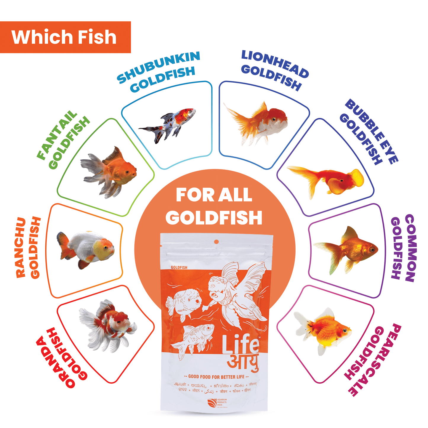 Goldfish Bloating Treatment & Swim Bladder Prevention – Life AAYU Goldfish Food for Digestion, Immunity & Color