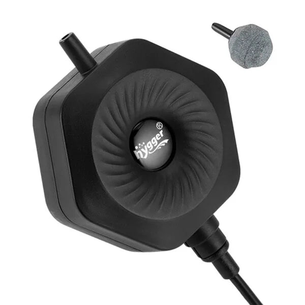 Aquarium Mini Air Pump for Small Tanks I Ultra-Compact & Lightweight I Energy Efficient I Quiet Operation I Stable Air Output I Easy Setup (1.5W)