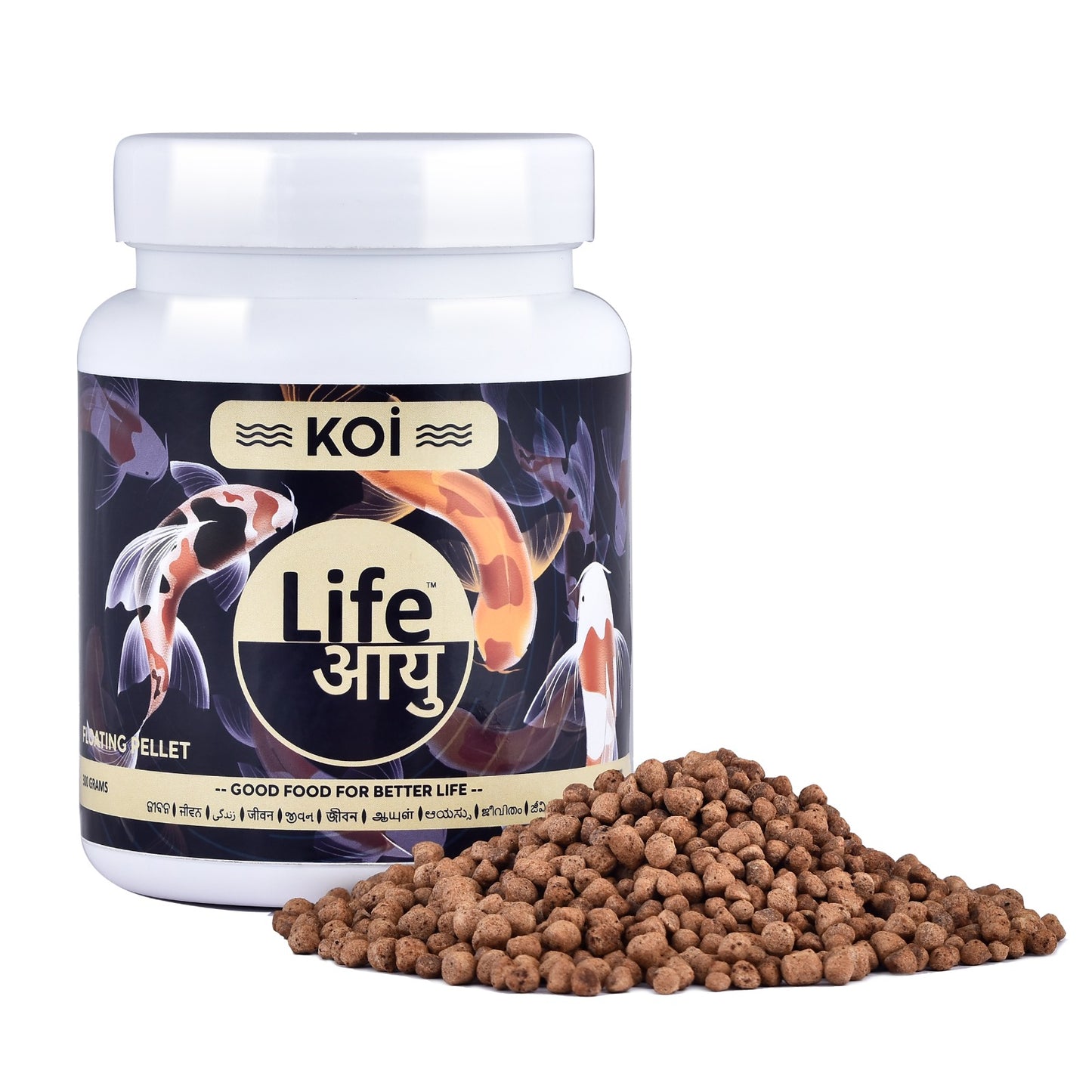 Life Aayu Koi Regular Fish Food – Boosts Growth and Colour for Indian Breeds