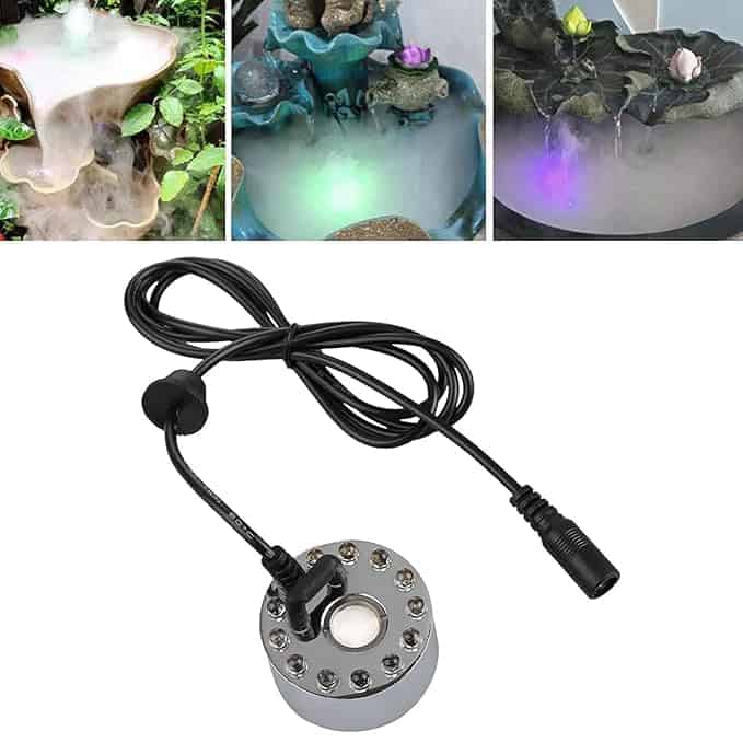 Kinton 30% Energy Saving Ultrasonic Mist Maker Fogger 24V (Metal Body) with Adapter for Water Fountain, Fish Aquarium, DIY Projects, Incubators, Air Humidifier.