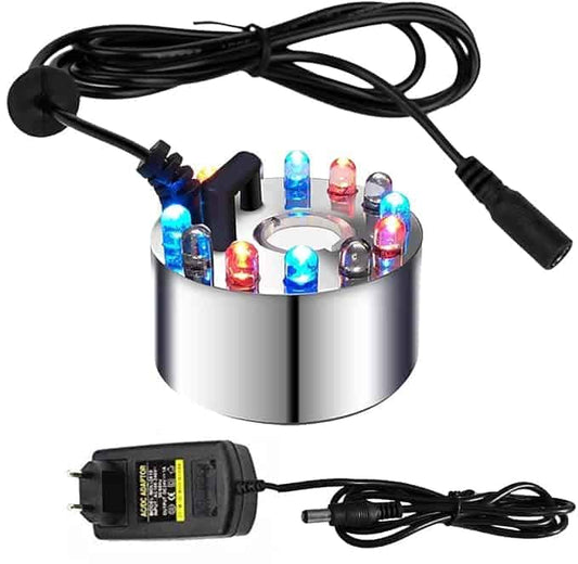 Kinton 30% Energy Saving Ultrasonic Mist Maker Fogger 24V (Metal Body) with Adapter for Water Fountain, Fish Aquarium, DIY Projects, Incubators, Air Humidifier.