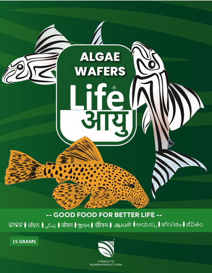 Life Aayu Algae Waffers 15gm (Front cover)