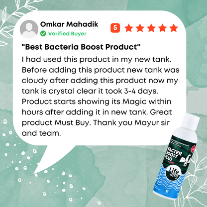 Product review for 'Best Bacteria Boost Product' with a Lifejoy bottle on a green background