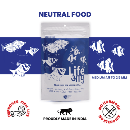 Life AAYU Neutral Fish Food – Ayurvedic Daily Diet for All Fish Sizes