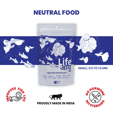 Life AAYU Neutral Fish Food – Ayurvedic Daily Diet for All Fish Sizes