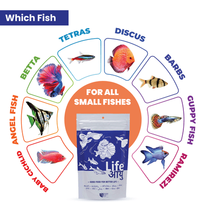 Life AAYU Neutral Fish Food – Ayurvedic Daily Diet for All Fish Sizes