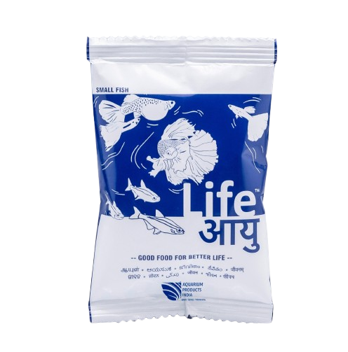 Life AAYU Neutral Small Fish Food (Pack of 2)– Ayurvedic Daily Diet for All Fish Sizes | For Juvenile & Newborn Fish | 30 gm
