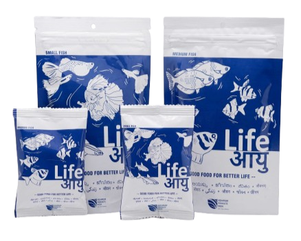 Life Aayu Neutral Fish Food 100g + Long Life Bottle  FREE