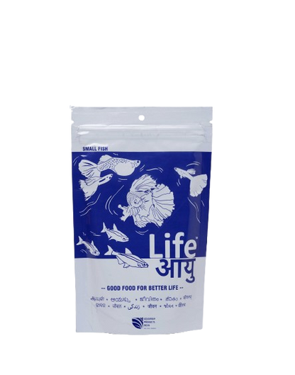 Life Aayu Neutral Fish Food 100g + Long Life Bottle  FREE