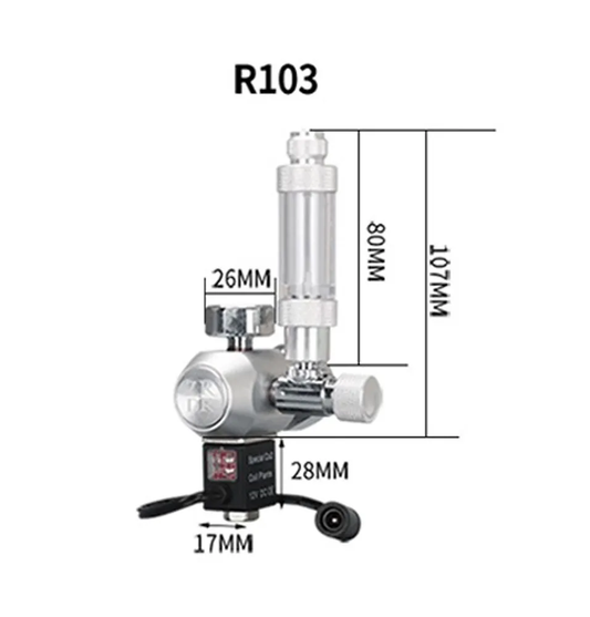 ZRDR | Wyin Co2 Regulator for Planted Aquarium (R103)