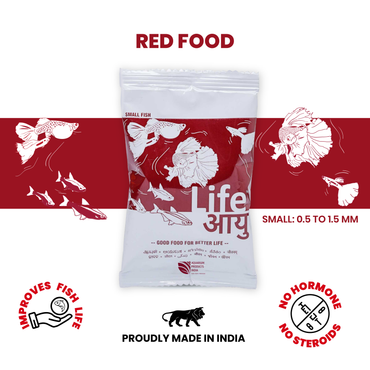 Life Aayu Red Small Fish Food 30g Pack of 2