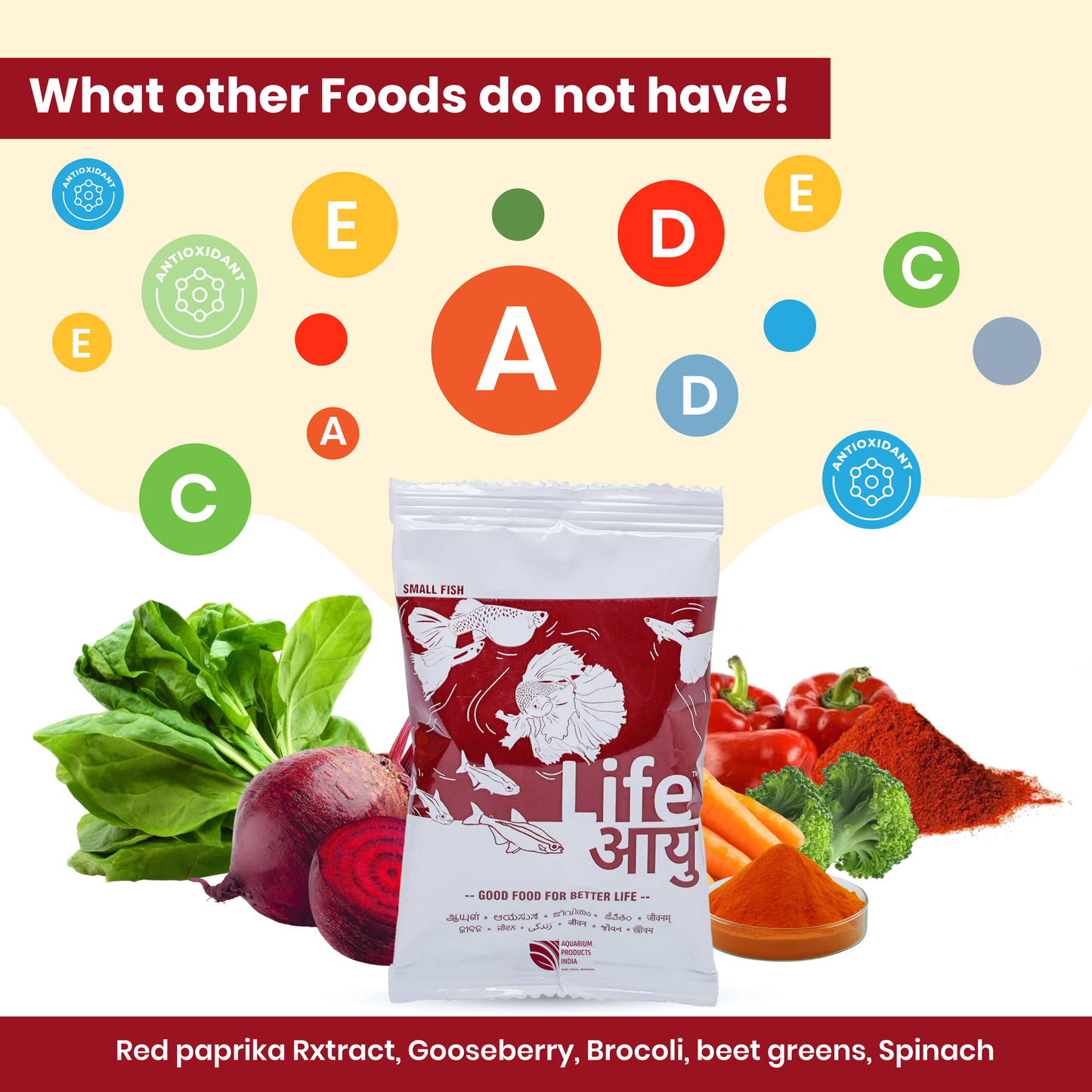 Life Aayu Red Small Fish Food 30g Pack of 2