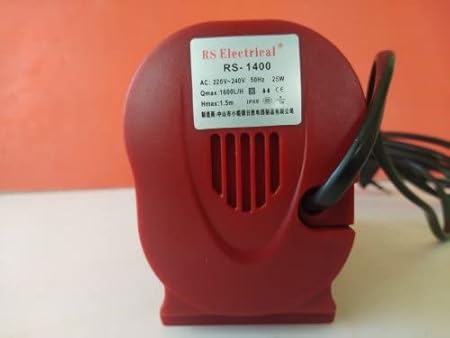 RS Electrical (RS-1400 | 25 W | 1600 L/Hr | Max Lift 1.5m) Submarine Water Lifting Pump for Fish Tank, Aquarium, Pond, Aquaponics and Water Fall Decoration