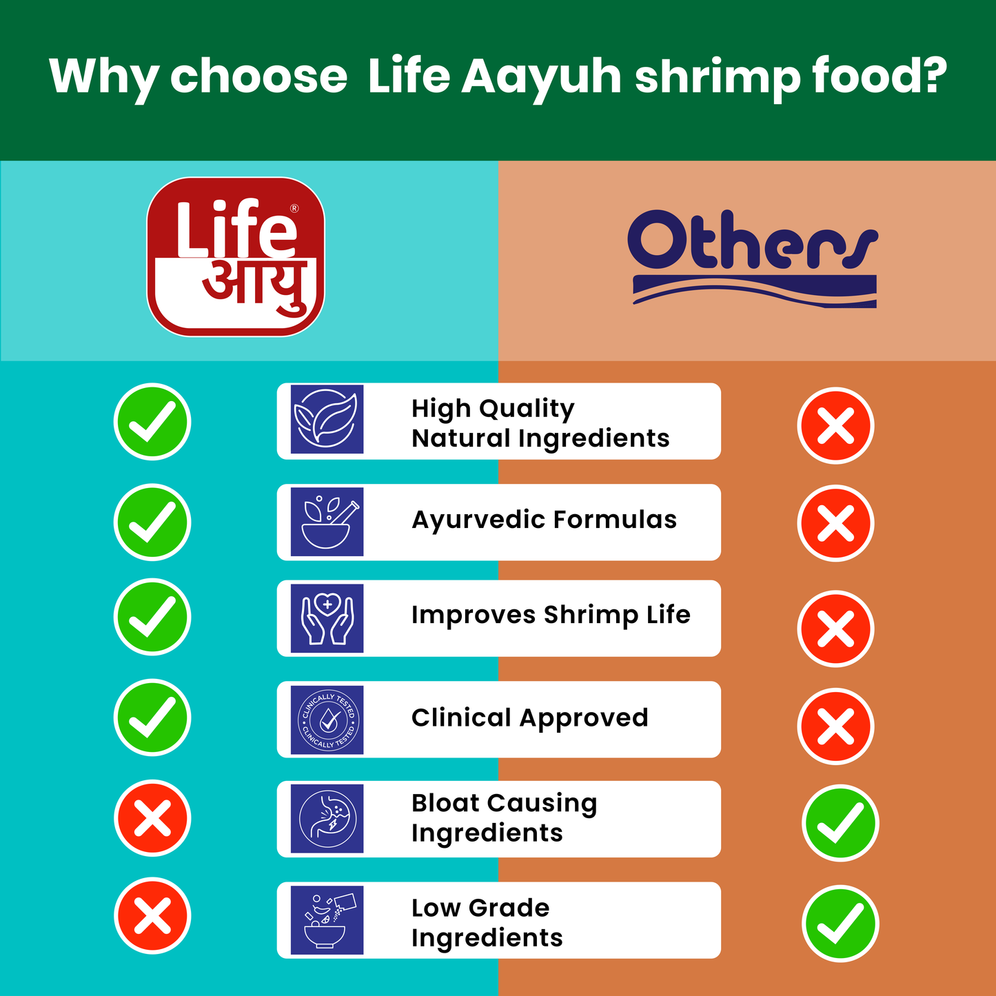 Life Aayu Shrimp Regular Food 30g