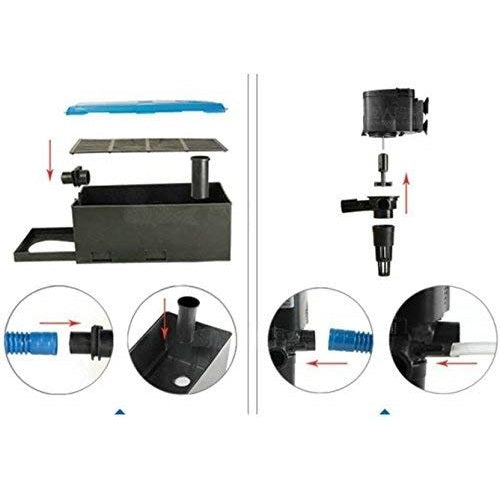 Sobo Aquarium Top Filter Wp-880f Power:-15w | F.Max:650l/Hr Power Aquarium Filter