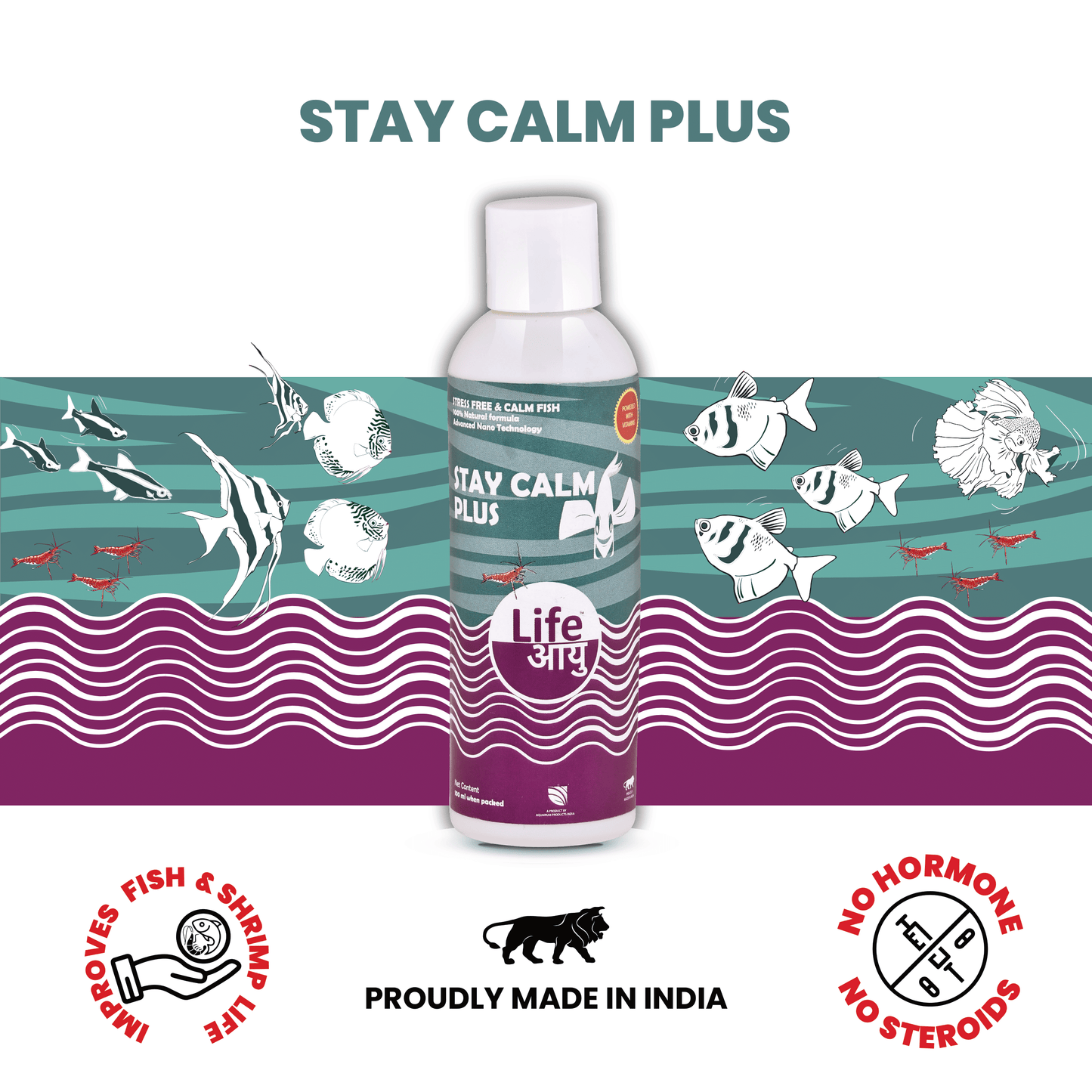 Life Aayu Stay Calm Plus - Stress Free & Calm Fish