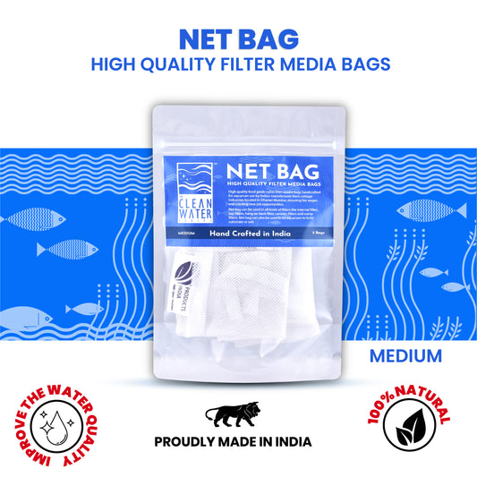The Clean Water Series (TCWS) Medium Net Bags – Pack of 3 for Aquarium Filter Media